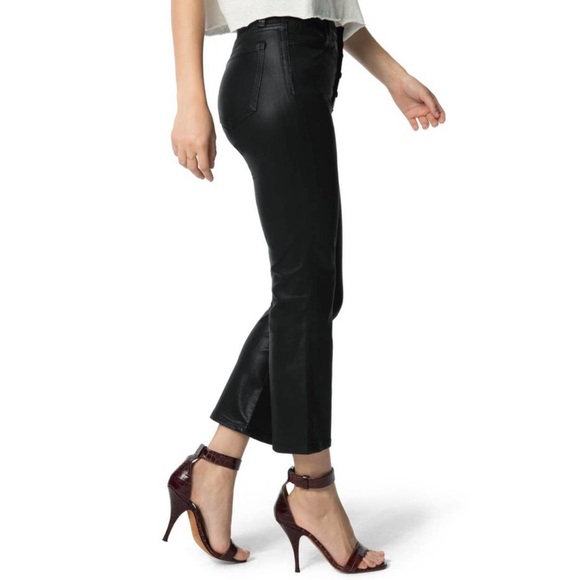 NWT Joe’s Jeans Callie Black Coated Denim High Rise Bootcut Crop Pants 28 & 30 - Picture 3 of 16